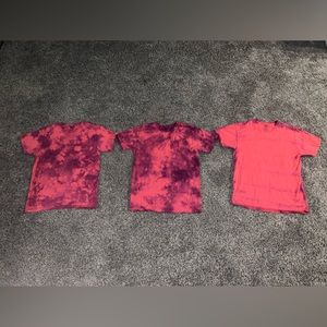 Three tiedye tshirts (fruit of the loom) size small